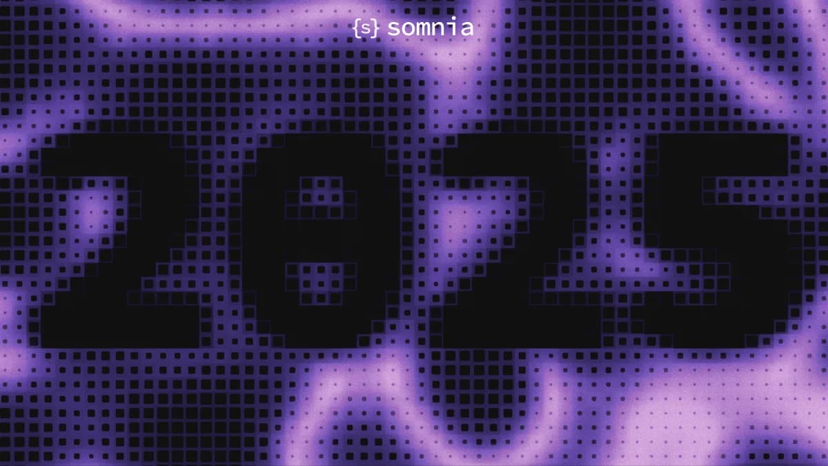 2025, set in dithered light