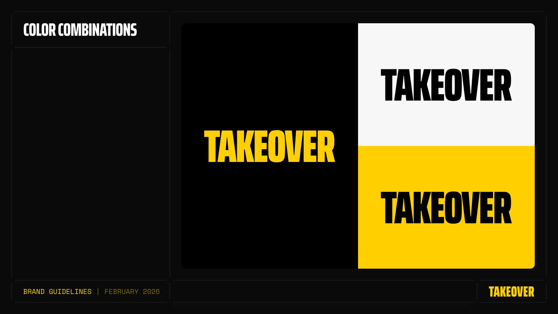 Brand guidelines: color combinations