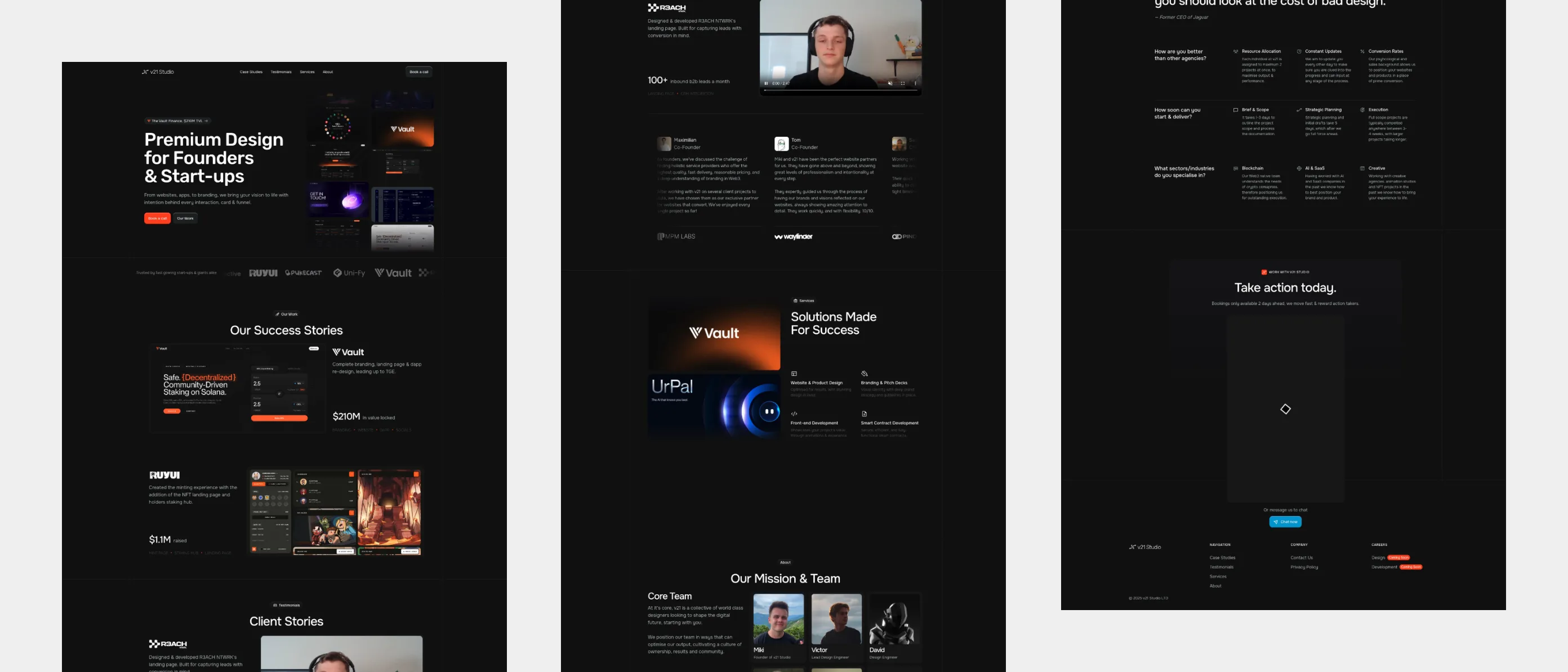 The old template website, full-page capture